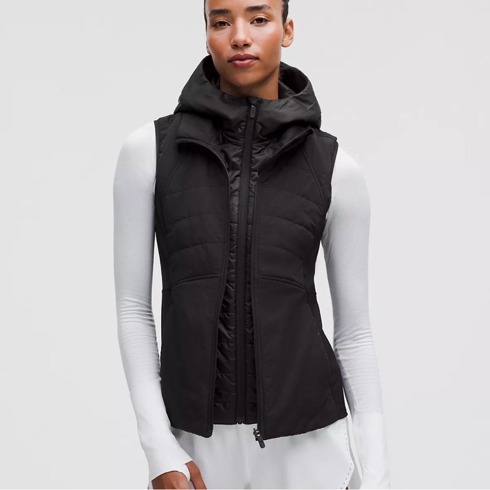 Lululemon Athletica Black Hooded Vest